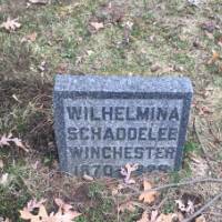 Wilhelmina Schaddelee Winchester headstone